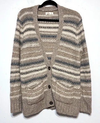 Y2K Hollister Quiet Luxury Wool Blend Cardigan Womens Sz M Grandpacore Old Money - Image 1 of 4