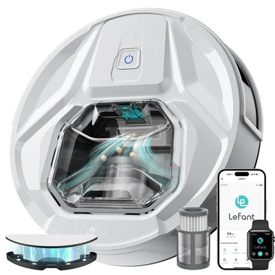 LEFANT Aspirador Robot Potente 6000Pa,Robot Aspirador con Anti-Obstáculos PSD - Imagen 1 de 4