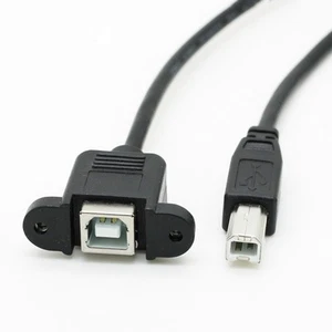 USB 2.0 Type Male to Female M/F Extension Data BM to BF Printing Extension - Afbeelding 1 van 7