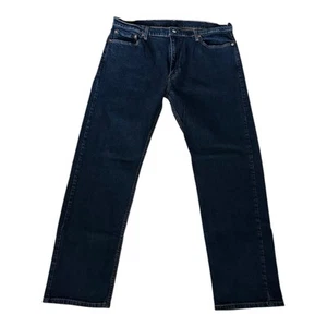 Levis 505 Jeans Men Size 40x32 Blue Denim Straight Dark Wash - Picture 1 of 13