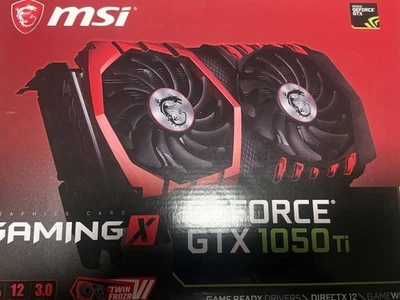 MSI NVIDIA GeForce GTX 1050 TI 4GB GDDR5 Graphics Card - Image 1 of 4
