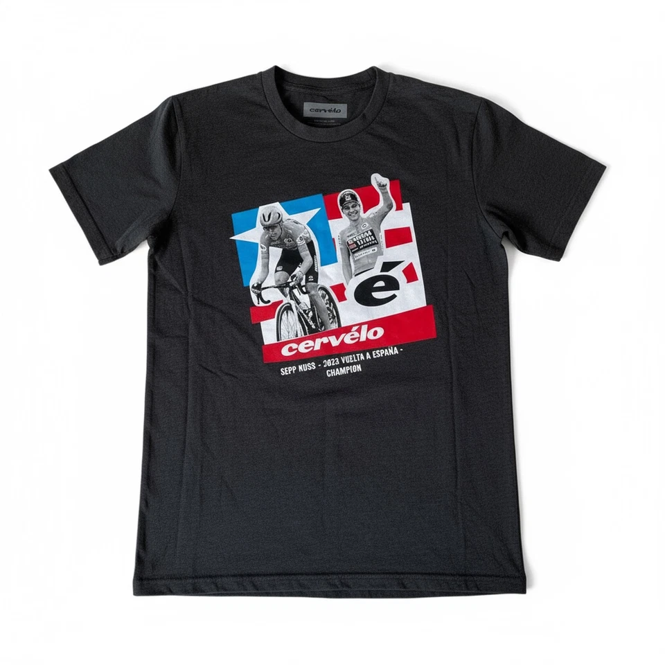 Camiseta Cervelo Sepp Kuss 2023 Vuelta a España Campeón Talla Pequeña Gris Foto 1 de 4