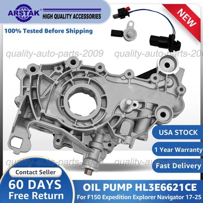 Bomba de aceite de motor HL3Z-6600-A para Ford F-150 2017-2025 para Melling M490 HL3E6621CE Foto 1 de 4