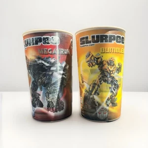Lote de 2 tazas 3D 2009 7-Eleven Slurpee Transformers La venganza de los caídos 22 oz - Imagen 1 de 2