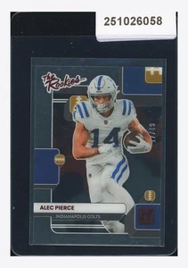 2022 Panini Donruss Clearly The Rookies Alec Pierce Red 17/49 #TR-14 Colts - Picture 1 of 2