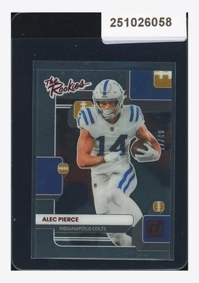 2022 Panini Donruss Clearly The Rookies Alec Pierce Red 17/49 #TR-14 Colts - Image 1 of 2