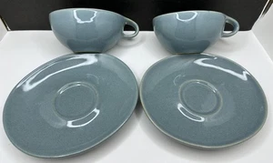 1953 Roseville Raymor Robins Egg Ice Blue 151 Cups Saucers George Krause Collect - Picture 1 of 5