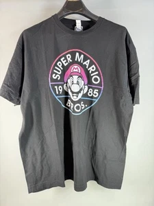 Super Mario Bros Shirt XXL, schwarze Grafik Mario, offizielles Nintendo Produkt - Bild 1 von 11