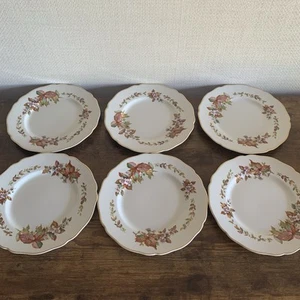 Royal Doulton Wilton Dinner Plate 24cm Diameter X 6 Vintage 1940s D6226 Autumn - Picture 1 of 10