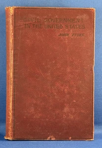 1890 BÜRGERREGIERUNG in den Vereinigten Staaten John Fiske Riverside Post Bürgerkrieg - Bild 1 von 9