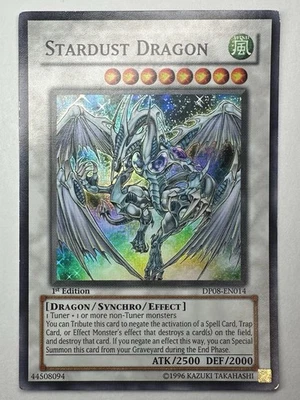 Stardust Dragon DP08-EN014 Super Rare 1st Edition Moderately Played - Image 1 of 2