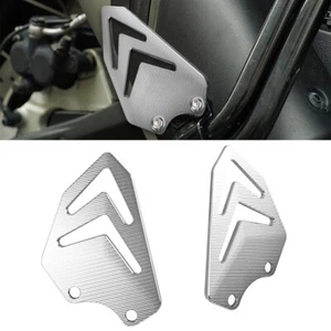 Silver Aluminum For Ducati DesertX 2022 -UP Passenger Heel Guards for Desert X - Picture 1 of 10