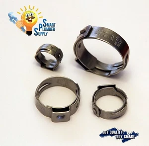 Anello a crimpare RCA in acciaio inox PEX B 3/4", LOTTO DI 100 PEZZI - Foto 1 di 1