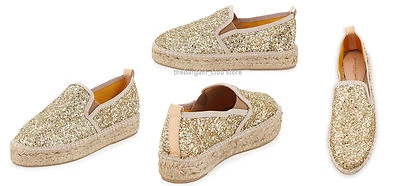 Charles David Women's Espadrille Shoes Sancha Glitter Espadrille Flats  9 M - Image 1 of 4
