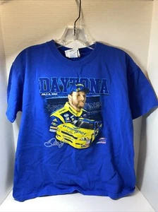 Children's XL Daytona July 2nd, 2010 T Shirt - Blue, Dale Earnhardt  - Picture 1 of 12