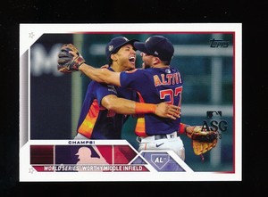 Jeremy Pena Jose Altuve 2023 Topps ASG Foil Stamped Parallel #574 All-Star Game