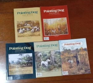 Lot of 5 The Pointing Dog Journal 1996 1998 1999 2001 2007 - Imagen 1 de 3