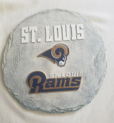 St. Louis Fans LA Rams Wall Art Plaque Hanging Memorabilla  Heavy 12" Resin Tile Cover