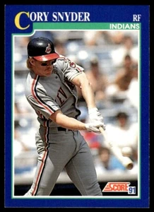 1991 Score #19 Cory Snyder Cleveland Indians - Picture 1 of 2