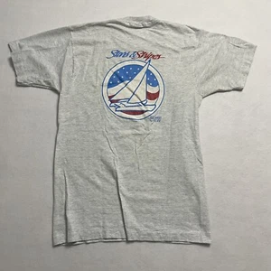 90s Vintage Stars And Stripes USA T Shirt Mens Sz Large Florida Keys Fishing - Picture 1 of 5