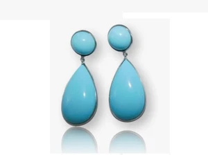 Ohrringe in Tropfen Silber aus 925 mit anhänger Damen von pierre und große Italy - Picture 1 of 3