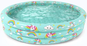 Inflatable Baby Kiddie Pool - Kids Paddling Toddler Baby Swimming Pool Blow up B - Picture 1 of 12