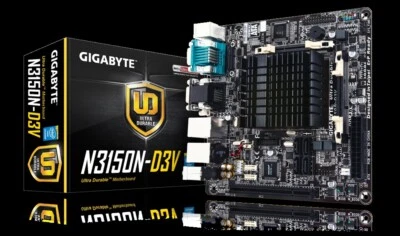 Gigabyte GA-N3150N-D3V Mainboard mit Intel Celeron N3150 CPU - Bild 1 von 3