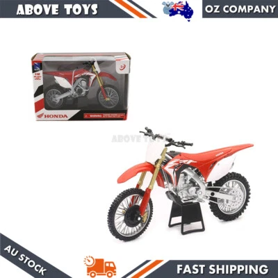 NewRay 1:12 Scale Honda CRF 450R 2018 Dirtbike Motorbike Model Diecast Kids Toy - Image 1 of 3