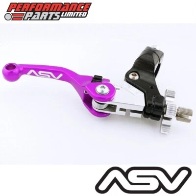 ASV F4 Purple Front Brake Lever with Std Perch for Honda XR70 R 2000 - Image 1 of 4