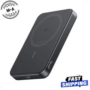 Ultra-Slim 10,000mAh Magnetic Power Bank, Qi2 15W for iPhone - Picture 1 of 7