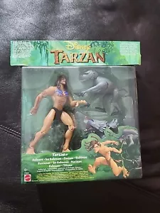 VINTAGE 1999 TARZAN & BABOONS BATTLE ACTION PACK EUROPEO MATTEL NUOVO SIGILLATO! - Foto 1 di 9