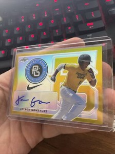 JAYSON GONZALEZ 2016 Leaf PERFECT GAME Autograph GOLD TRUE  #1/1 WHITE SOX