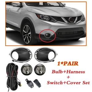 For 2017 2018 2019 Rogue Sport Bumper Fog Lights Driving Lamps Kit Left+Right - Picture 1 of 6
