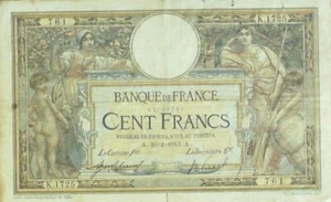 Billet Banque de France 100 fr Luc Olivier Merson A.20=2=1913 TTB - Picture 1 of 2