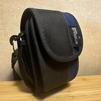 Estojo de câmera digital Targus bolsa de transporte azul preta alça de ombro vários bolsos - Imagem 1 de 4