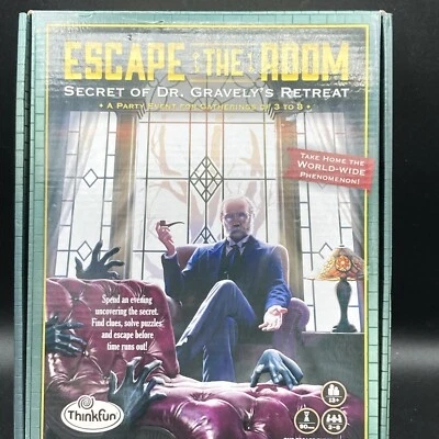 2016 ESCAPE THE ROOM: SECRET OF DR. GRAVELY'S RETREAT MYSTERY PARTY GAME - Image 1 of 4