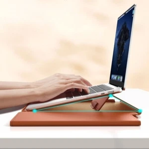 Mit Stand Laptop-Hülsen halter 13-14/15-16 Zoll Leder beutel Männer Frauen - Bild 1 von 13