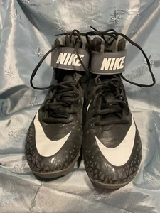Nike Men's Force Savage Shark Football Cleat Black/White BX 25 880109-002 - Picture 1 of 6