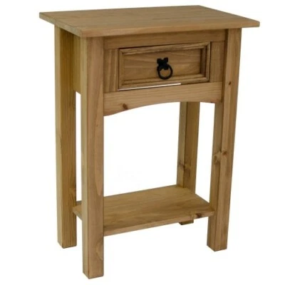 Solid Wood Small Console Table Drawer Dressing Hall Lamp Letter Lobby Home Decor - Image 1 of 4