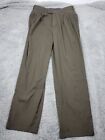 Savane Brown Dress Pants Mens 34X32/ 72% Polyester 28% Wool