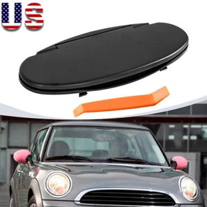 Black For BMW mini R55 R56 R60 2007 2008 2007-2014 Sun Visor Vanity Mirror Cover - Picture 1 of 7