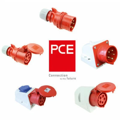 PCE CEE Stecker Kupplung 5-polig 16A 32A 400V 6h 015-6 025-6 215-6 225-6 115-6