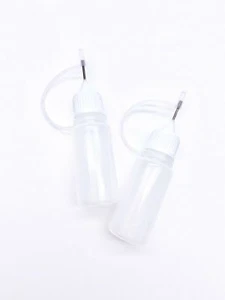 2 Stück 10ml Präzisions Nadelspitze Leerflaschen für Kleber Flüssigkeit Füllung Basteln DIY - Bild 1 von 1