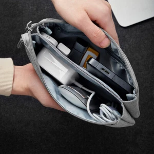 Electronic Digital Storage Bag Portable USB Cable Charger Pouch Organizer Case - Picture 1 of 12