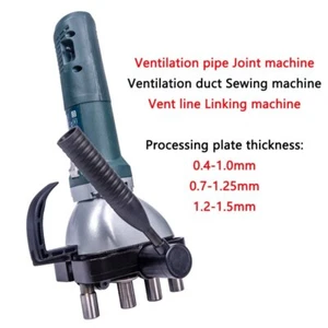 Elektrische Luftkanal Nähmaschine Automatik Eisenblech Kante Dichtmaschine Entlüftung - Bild 1 von 21