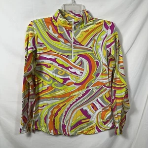 Top Icikuls Para Mujer Pequeño Manga Larga 1/4 Cremallera Golf Tenis Atletismo Nylon S - Imagen 1 de 8