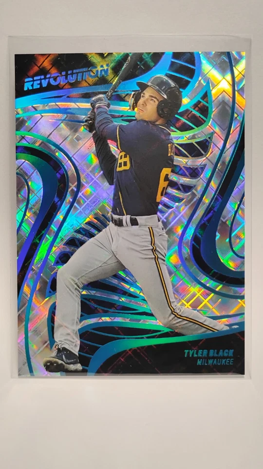 TYLER BLACK 2023 Panini Chronicles Revolution Cosmic #’d /99 Parallel Brewers - Image 1 of 2