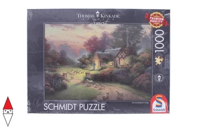 PUZZLE PAESAGGI SCHMIDT KINKADE SPIRIT THE GOOD SHEPHERD S COTTAGE 1000 PZ - Immagine 1 di 3