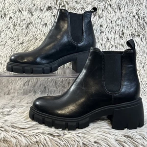 Steve Madden Howler Damen-Chelsea-Boots mit klobigem Absatz schwarz Größe 6 - Bild 1 von 8