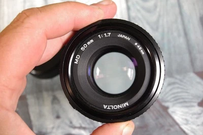 Minolta 50mm f/1.7 prime lens MD mount for x-700 MF - Image 1 of 4
